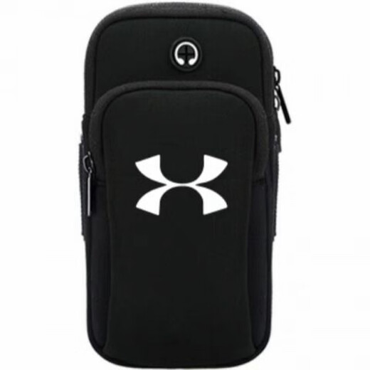 He Jian Gong running mobile phone bag unisex outdoor fitness equipment mobile phone bag arm bag mobile phone bag wrist bag sports arm sleeve black large size under 7 inches