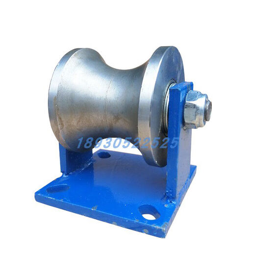 
Heavy-duty thickened 2-inch 3-inch 4-inch steel pipe rail wheel round steel large arc U-shaped roller wire rope guide pulley steel heavy duty 12033 large arc bracket type
