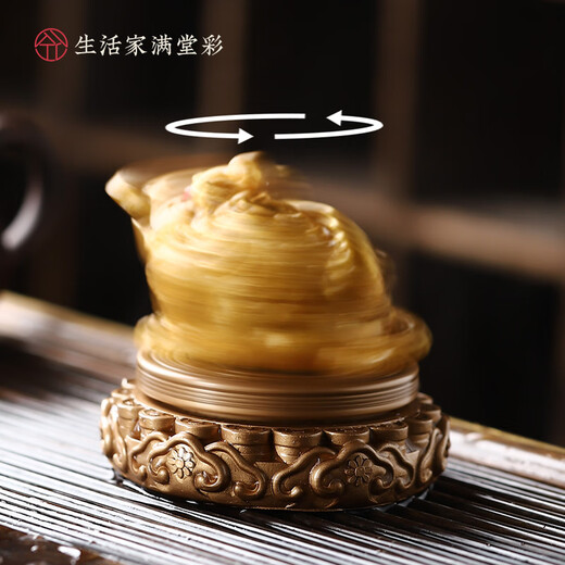 When the water changes color, the Golden Toad will change color. Tea pet ornaments, tea tray, tea ornaments, Kung Fu tea set accessories, gift box. The Golden Toad, the Fortune.