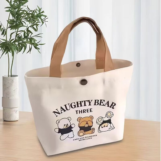 Children's Accessories Women's Summer New Fashion Shoulder Bag Commuting Tote Bag Cartoon Tote Bag Three Bears 1 Pack