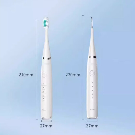 Xiaomi Baby Ultrasonic Teeth Cleaner Home Teeth Cleaner Dental Calculus Portable Cleaning Tooth Stain Tea Stains Dirt Calculus Artifact Flusher Tooth Cleaner Electric Toothbrush Haoyuebai 2 Brush Heads + Tip + Oral Mirror + USB Data Cable