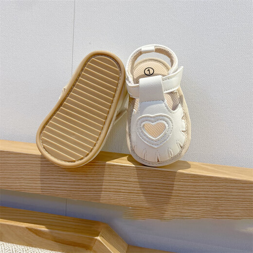 Ji Zhenfei summer baby toddler shoes infant girls sandals 0-1 years old 5-15 months soft-soled princess shoes, inner length 12cm, about 10-13 months