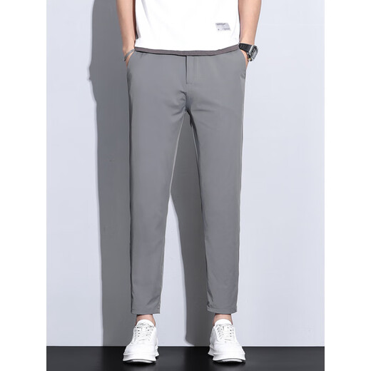 SeptSwolves (Septwolves) Silk de glace haut de gamme Pantalon à neuf plats pour un pantalon décontracté pour hommes pour l'été mince pantalon tombant effilé à la mode b9905 29 29 29