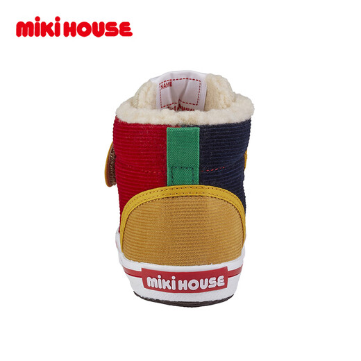MIKIHOUSE Japanese-made winter cotton shoes corduroy warm plus velvet baby shoes boys and girls toddler shoes multi-color