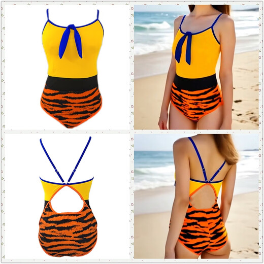 Dasheng swimsuit professional racing student one-piece new Monkey King resort hot spring quick-drying elastic long-sleeved sun protection swimming children's shorts M