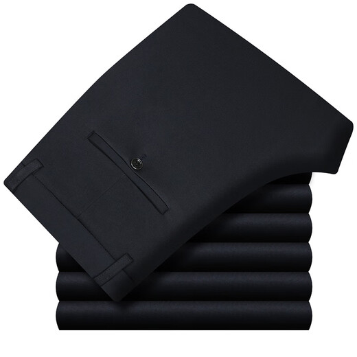Blankproject International Light Luxury Maulbeer-Seidenhose für Männer, die ohne Falten und bügeln Sommer dünne lockere Hochverkleidungshose 9207 Schwarze Streifen [Sommer] Dünn 29 [2 Fuß 2 Taille]