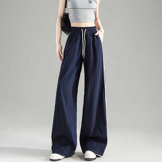 
Tang Shi 2025 summer women's spliced ​​casual pants