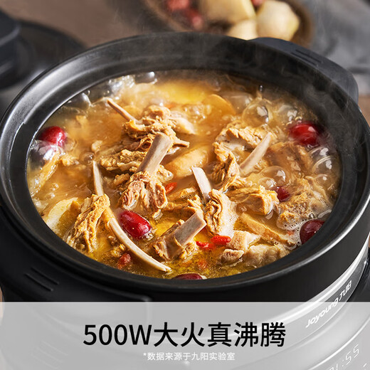 Joyoung Electric Stew Pot Electric Stew Cup 4L Large Capacity High Temperature Porcelain Liner Multi-Function Pot Fine Stewing Porridge and Soup Pot DG40K-GD407
