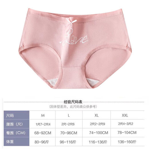 5 Boxed Student sexy Unterwäsche für Frauen 100 voll ausgestattete Baumwoll-Baumwoll-Baumwoll-Sinne 1585 süßer Blumenstil 160/M80-96jin [Jin gleich 0,5 kg]