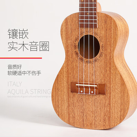 Monchhichi Cute Fun (Monchhichi) Cute Fun Fun Ukulele Wooden Beginner for Children Adult Students Small Guitar 23 inches Practical Boys and Girls Luxury-23 inches-Imitation Mahogany Core Wood [189-4] Imitation