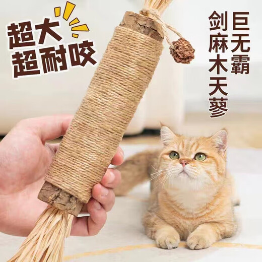 Jingdong Express Wooden Polygonum Cat Toy Teething Stick Cat Stick Cat Mint Ball Cat Supplies Kitten Artifact Big Mac Wooden Polygonum Insect Gall Fruit 38cm