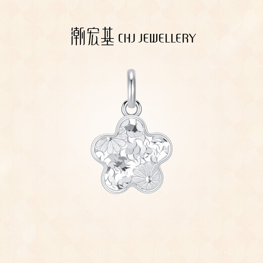 Chao Acer Platinum Crushed Ice Exploding Flower Pendant Women's PT950 Platinum Necklace Birthday Gift Price Single Pendant (including labor cost 260 yuan) 2.85 grams