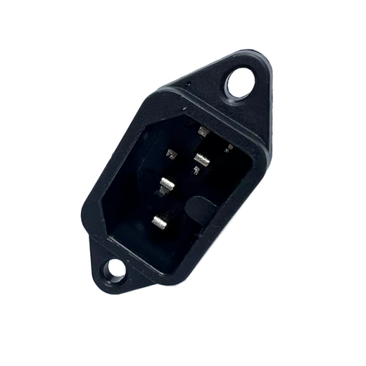 Electric pot plug socket three-hole grooved electric pot accessories socket groove socket rice cooker AC power socket with raised characters power cord interface grooved electric pot socket 5 pieces