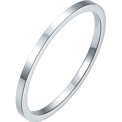 Saturday Fu PT950 platinum ring women's simple plain ring birthday gift B018507 No. 23, about 1.72g