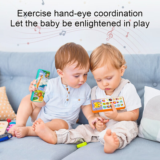 Yisheng ENSEIGNEMENT AIDA PEIJING SELECT NOUVEAU THELLE MOBILE ENFANTS ENFANTS ANGLAIS TOYS MULTIFONCTIONNELLE Éducation précoce Simulation téléphonique Téléphone facturé en anglais Intelligent Apprentissage Toy Téléphone mobile [Cyan]