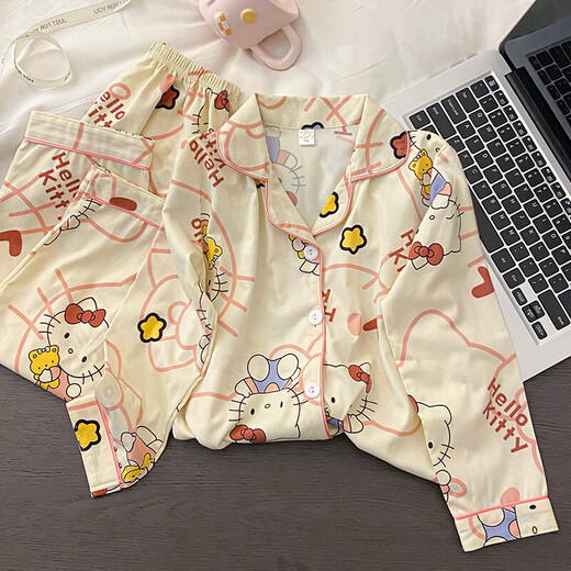 
Cartoon cartoon children's pajamas long-sleeved autumn princess style 2025 new girl sweet spring and autumn home clothes 3524# double long [long sleeves + trousers] 140 [16 sizes] 135-145CM 55-68Jin[Jin equals 0.5 kg]