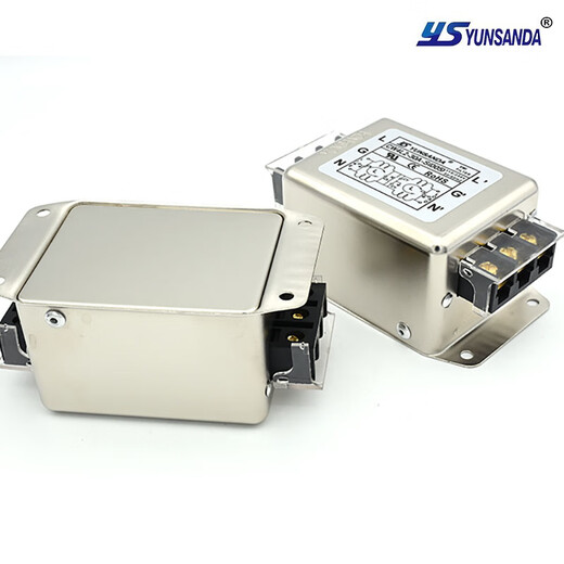 Power filter 220v AC double terminal block rail type electromagnetic interference purifier CW4L2-30A-R1 CW4L220AS (005) hole installation