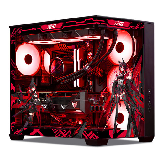 ASUS ROG family bucket AMD 9800X3D 7800X3D ASUS RTX5070 5070TI 5080 desktop computer game console live design AI host DIY complete machine with R7 9800X3D+ no graphics card host