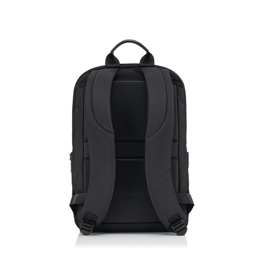 新秀丽（Samsonite）新款男士简约商务双肩包出差通勤高端背包16英寸电脑包高颜值NV6 黑色 16英寸