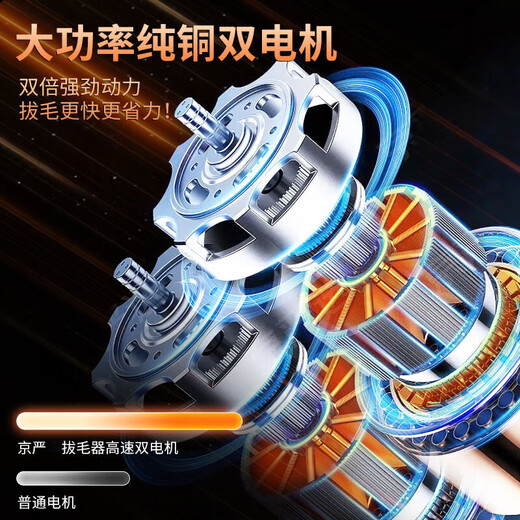 Jingyan Feathering Artifact Electric Feathering Device Chicken, Goose and Duck Feather Removal Machine Fully Automatic Poultry Feathering Machine Killing Chicken Feathering Machine High Power Extreme Edition Dual Motor Plug-in Model Wear-Resistant Cone Head High Efficiency Hair Removal Waterproof Switch