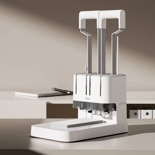 Deli 3888 Certificat Machine de liaison GB341 Opportunité de liaison financière Calcul de calcul spécial Fichier Specip Receipt Punching Machine améliorée GB341 Réglez trois avec 100 tubes Rivet