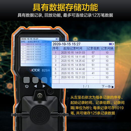 XMSJVC829AS四合一气体检测仪便携式可燃气体探测报警器一氧化碳 VC829A四种气体.同时检测.彩屏