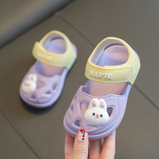 Jingga children's beach shoes happy Mary children's sandals summer hole shoes girls' heads Velcro non-slip boys' household 9277 gray color 13 size 13 size 13 recommended 12.5-13 feet