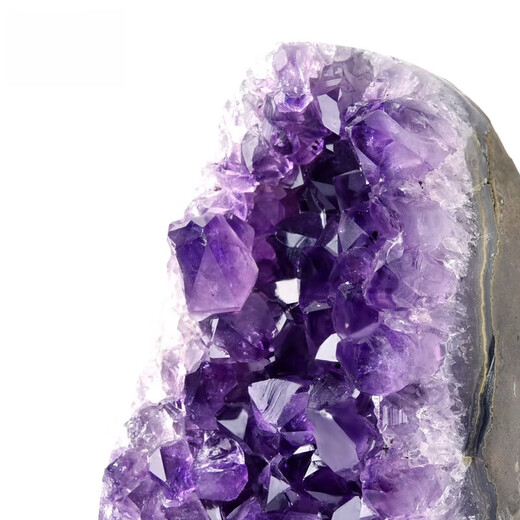 Grotte de cristal du même style de Fat Donglai, améthyste, améthyste naturelle, ornements en grappe, un objet, une image, corne d'abondance, consommation violette K2699