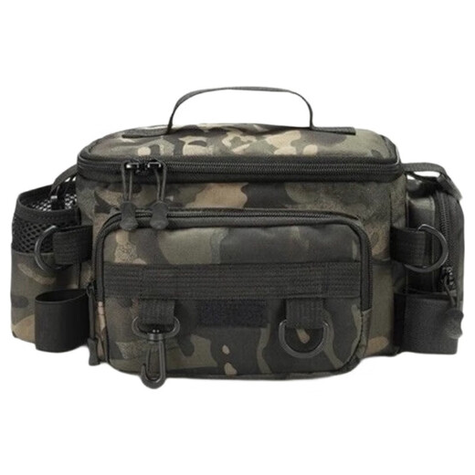 Luya bag stream fishing bag multifunctional waist bag waterproof fishing gear bag tactical backpack messenger bag special price pure black