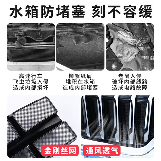 CLCEY es adecuado para 23-24 BMW New X1 Central Buckle Prevention Prevención de insectos Modificado de entrada Modificado Protección de tanque de agua Neta BMW X1 Insecto superior e inferior Net M Modelo Sports BMW X12023-2024