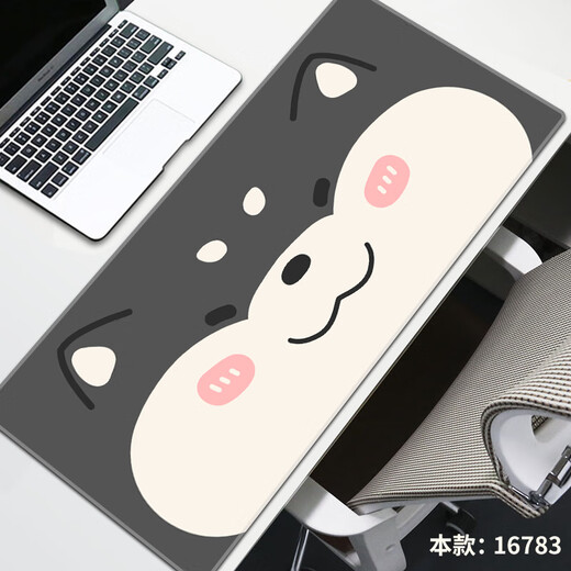Ruqinlian einfach und niedliches Katzenmaus-Pad Super groß, personalisierte, schmutzige, resistente Arbeiter E-Sport-Computer-Schreibtisch-Pad-Gummi-Kautschuk-Tastaturkissen glatte, verdickte Schlosskanten-Handgelenkskissen können angepasst werden.