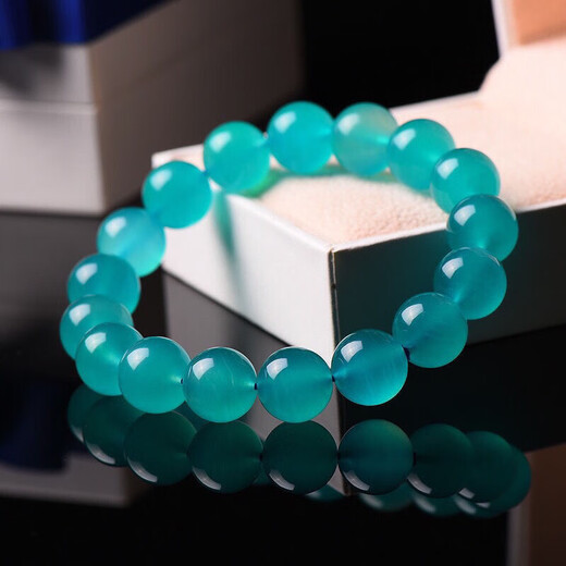 Mochen MOEYCIOR7a collection grade Mozambique ice natural amazonite bracelet for men and women single circle multi-circle bracelet blue-green crystal collection grade 13mm