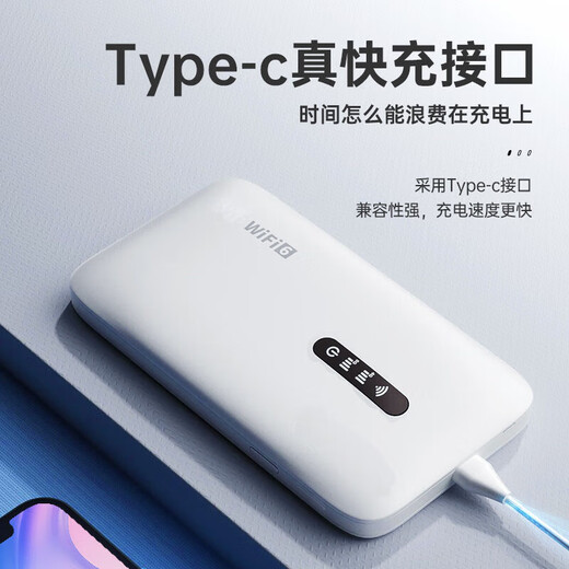 Xiaoxun Intelligent Free Traffic in the First Year Mobile Portable WiFi 6 High Speed Unlimited Traffic 5G Gigabit Wireless Network 2025 National Universal Portable Car Router Internet Card Official Full Netcom Ultimate Edition - Free 1 Year of Traffic - Dual Band