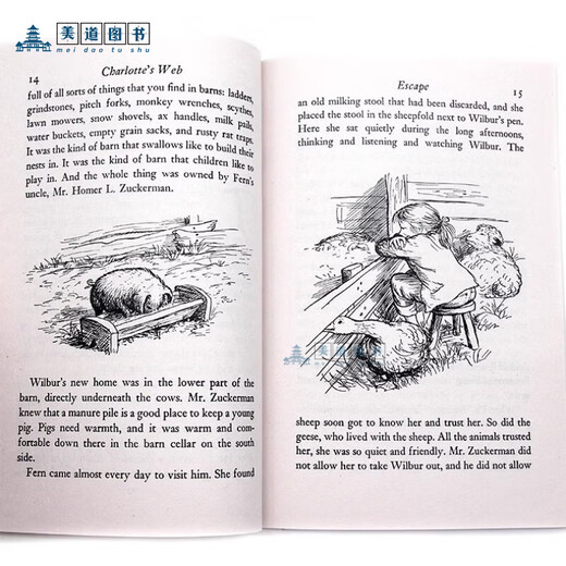 Charlotte's Web Inglés original Charlotte's web Charlotte's Web EB White EB White Inglés Versión Inglesa Lectura Novela Capítulo Material de lectura Extracurricular Index Lansie Index 680l Ganador del Premio Newbery Roalddal Escape Boy