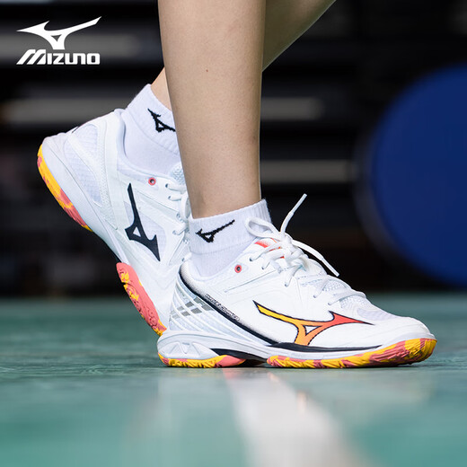 Mizuno WAVE CLAW 3 Badminton Shoes Eagle Claw 3 Generation Lightweight Flexible Fast Unisex Unisex Competition New Product Beast Tooth 2 Chixia Orange WAVE CLAW 3 New Release 36 =225mm