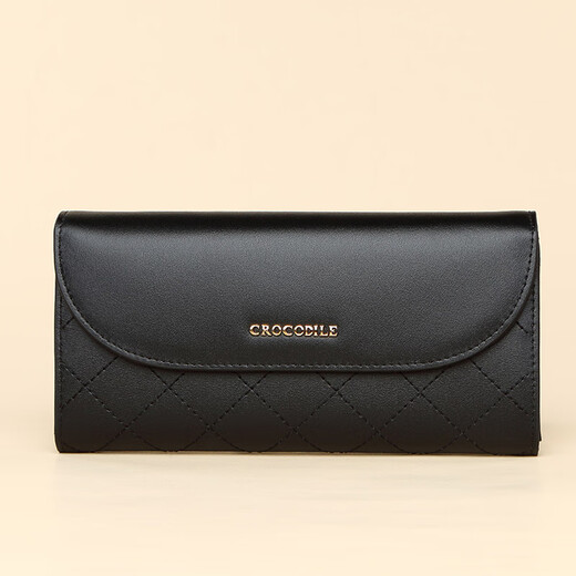 Crocodile shirt fashionable cowhide wallet for women rhombus high-looking long zero ticket holder gift box gift E2217