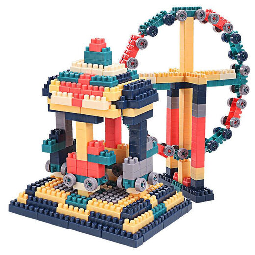Juguetes de desarrollo intelectual para niños de Wanre Children's Building Block Toys para niños de 3 ~ 4 ~ 6 años de edad y niñas desarrollan inteligencia, y 100 bloques de construcción son como quieren [Bolsa Opp]