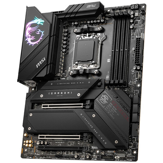 AMD 锐龙9800X3D9600X9700X9950X搭微星X670 主板CPU套装 板U套装 微星X670E CARBON WIFI暗黑 R9 9900X盒装