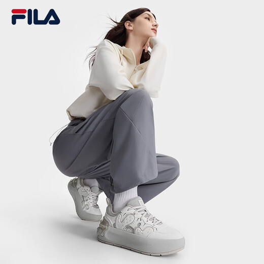 Fila Damenschuhe Kakteen moderne Schuhe Herbst neuer Kaktus bequem und modische lässige Schuhe dicke Schuhe weißer mittelweißer Weiß/Pilz grau-ba 38