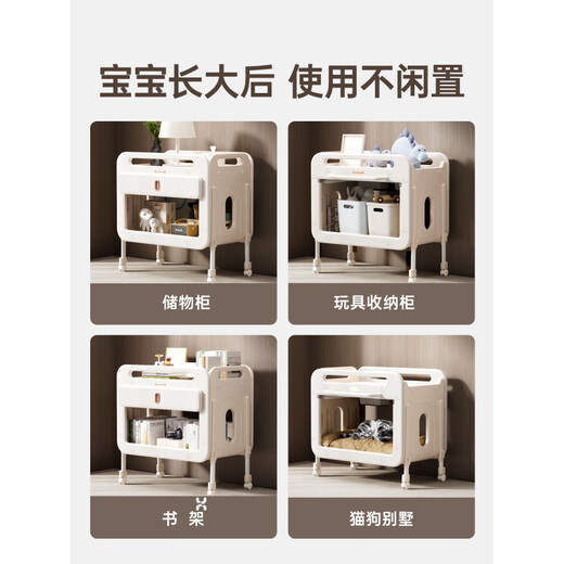 Babypods new product/waking up baby diaper table nursing table multifunctional newborn diaper changing crib upgraded version nursing table + double box drawer + cotton pad