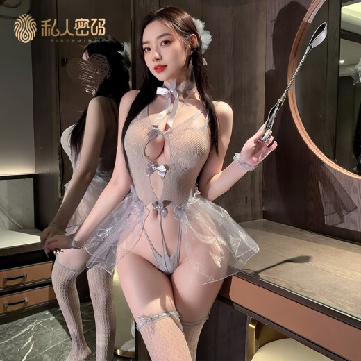 情趣内衣性感芭蕾战袍qqny制服睡衣趣味情侣床上衣服9756 镂空芭蕾裙+网袜 均码建议体重80-120斤