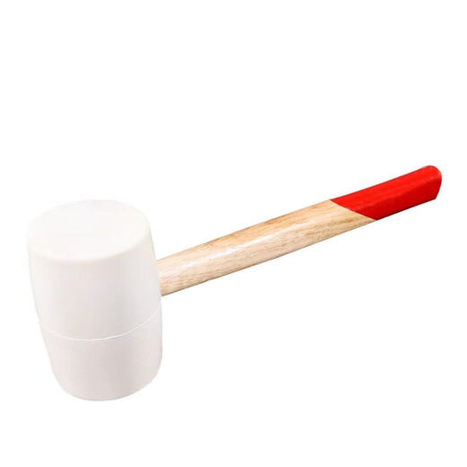 Rubber hammer beef tendon hammer leather hammer tile decoration elastic floor tile leather hammer soft glue small rubber hammer 750 core white leather hammer