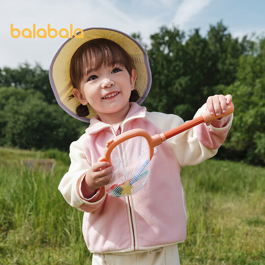 Balabala baby coat children's tops 2025 autumn clothing boys and girls outdoor soft plush clothes 209325105204