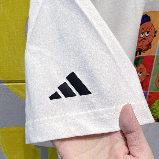 
Adidas short-sleeved men's 2024 summer basketball sportswear pure cotton round neck printed white T-shirt IP3884/cotton XL 175-195Jin[Jin equals 0.5 kg]