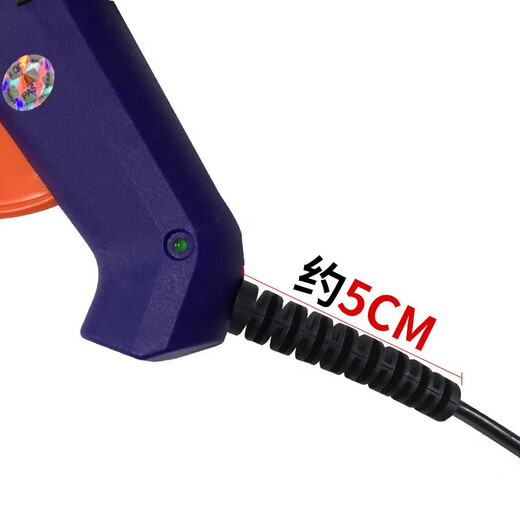 Heißklebepistole für die Montage von Computerwerkzeugen/geeignet für die Computermontage, handgefertigt, DIY, geeignet für 11 mm Heißklebestift/80 W große Klebepistole blau, gratis 5 Klebestifte 80 W Klebepistole