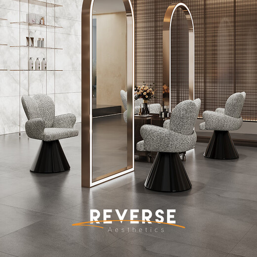 Counterclockwise makeup chair Italian style light luxury high-end dressing table stool girl's bedroom cloakroom nail art chair b383 makeup chair brown pink