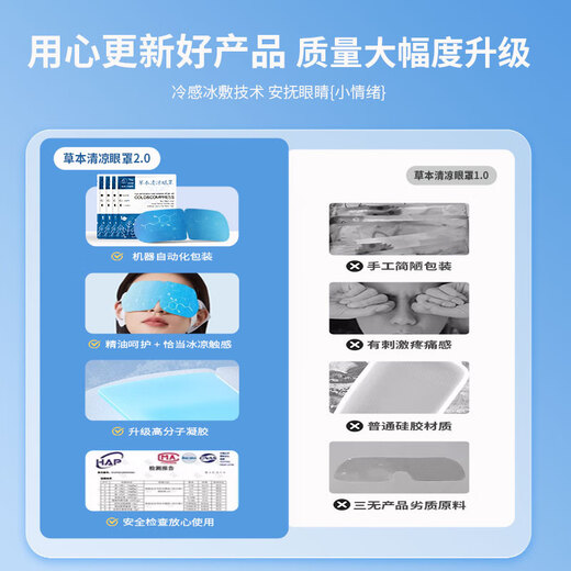 Younuokang ice compress eye mask lutein eye patch cold compress fatigue eyes dry eyes blurred vision to improve eye fatigue [30 patches for periodic installation] Cool ice compress eye patch sleeping shade sleep students and teenagers 10 patches/bags