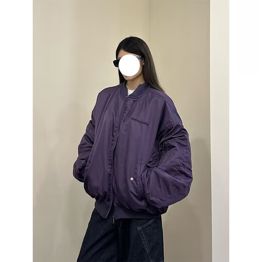 迪伽达2025美式街头复古刺绣棒球棉服外套男女潮牌短宽飞行夹棉夹克外套 ZYF-687 卡其色 常规 XL