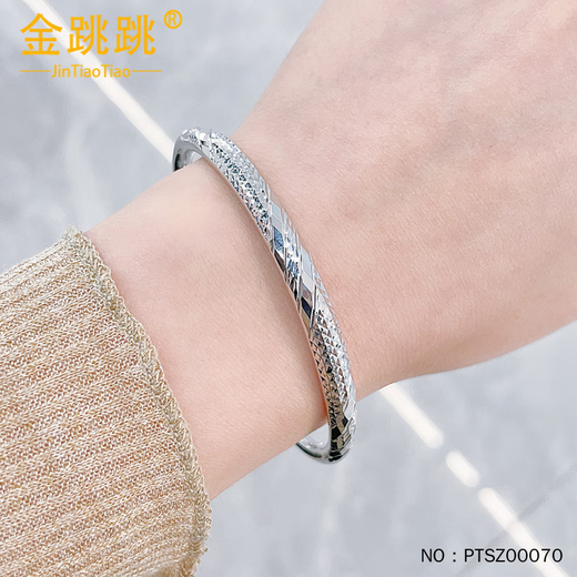 Gold jump platinum bracelet platinum solid push-pull geometric rhombus mirror trend bracelet platinum rhombus mirror trend bracelet weight 22.580g