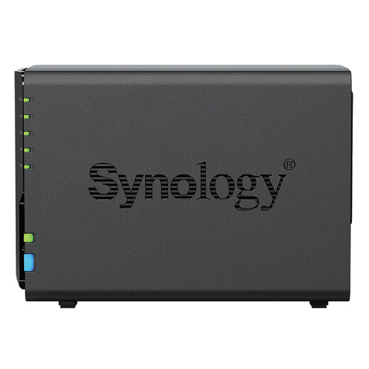 群晖（Synology） DS225+四核心 两盘位 NAS 网络存储服务器 企业团队办公 私有云 文件共享备份 黑色 标配（不含硬盘）